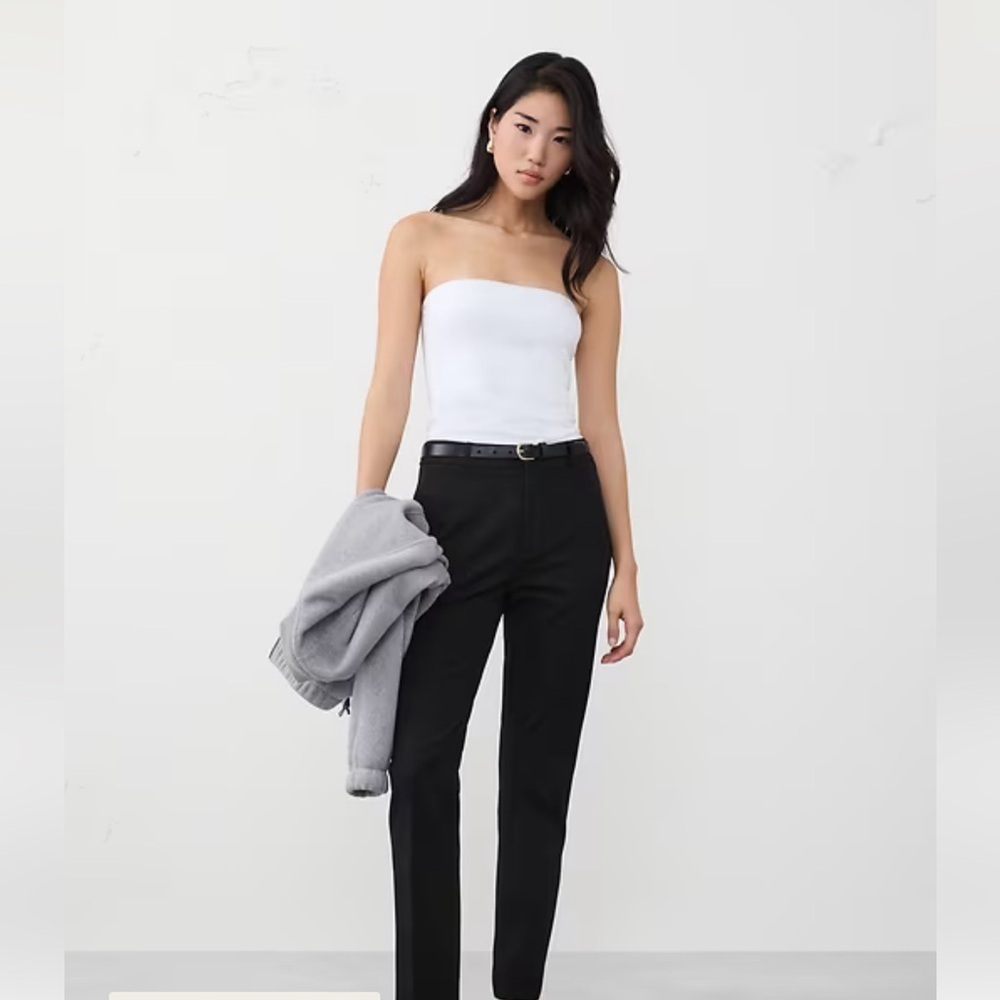 Banana Republic Sloan Classic Black High Rise Trousers sz 10